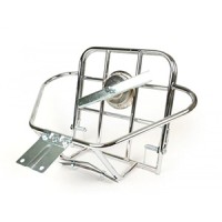 Cuppini vertical rear spare wheel holder and luggage carrier, chrome: Series 3, DL/GP, Serveta