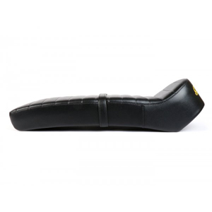 BGM PRO Giuliari Lambretta cutback seat, yellow lettering