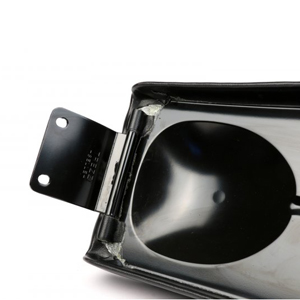 BGM PRO Giuliari Lambretta cutback seat, yellow lettering