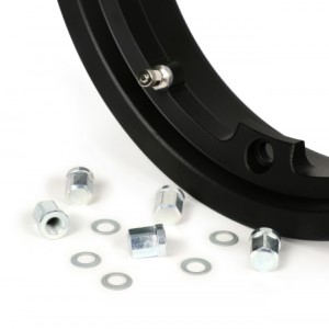 BGM PRO tubeless wheel rim: 2.10-10", aluminium- Vespa, Black