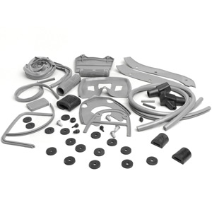 Almost complete rubber kit, SX/TV/LI/LiS, Serveta: grey